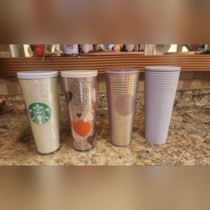 Starbucks venti tumblers set of 4